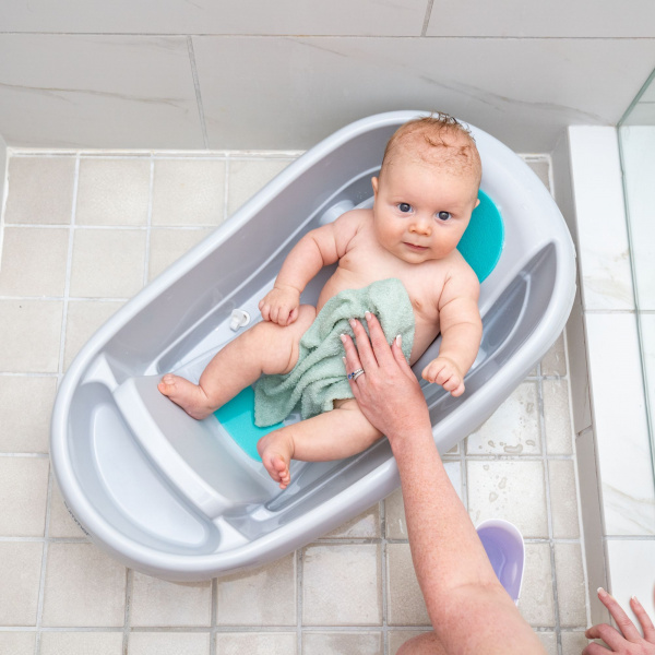 Baignoire bébé, extra-large avec portage en tissu doux Ingenuity
