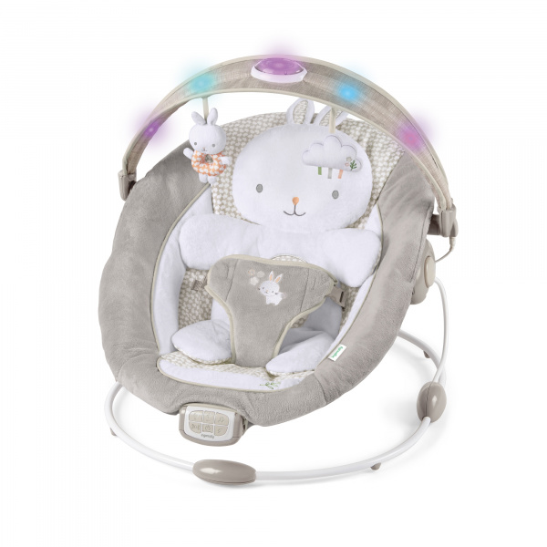 Transat bébé avec arche lumineuse petit lapin Ingenuity