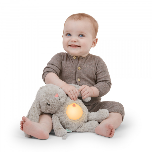 Veilleuse bébé, doudou lapin, peluche sylvie, musicale, lumineuse, bruits blanc Ingenuity