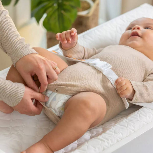 Matelas à langer avec rebords blanc 81x40 cm Ingenuity