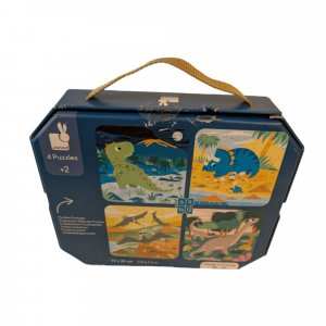 Les imparfaits - lot de 4 puzzles évolutifs dinosaures Janod