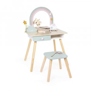 Coiffeuse en bois pour enfant licorne Janod
