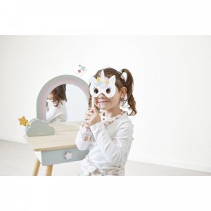 Coiffeuse en bois pour enfant licorne Janod