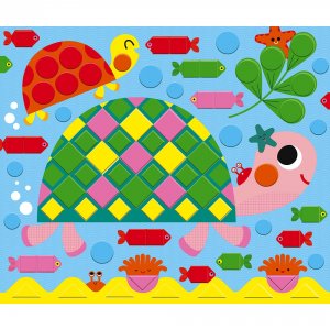 Kit créatif mosaïques 3 tableaux animaux Janod