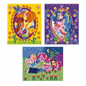 Mosaïques poneys et licornes Janod