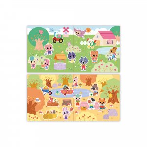 Pochette de stickers gommettes repositionnables nature Janod
