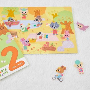 Pochette de stickers gommettes repositionnables nature Janod