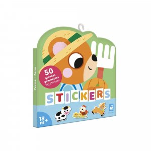50 grandes gommettes stickers Janod