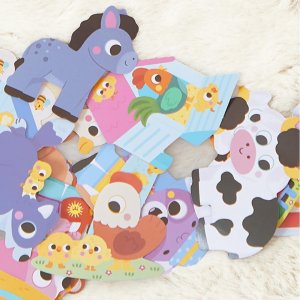 50 grandes gommettes stickers Janod