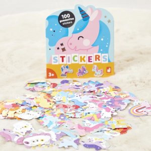 100 gommettes stickers licornes Janod