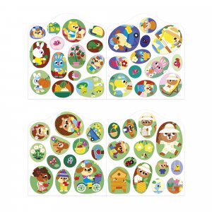 Cahier de stickers pour enfants le jardin Janod