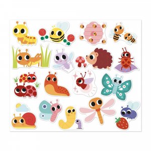 100 gommettes stickers petites bêtes Janod