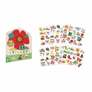 100 gommettes stickers petites bêtes Janod