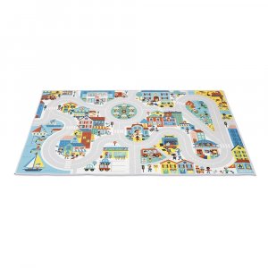 Tapis de jeu avec circuit cross roads ville Janod