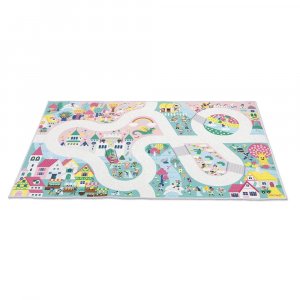 Tapis de jeu avec circuit cross roads Janod