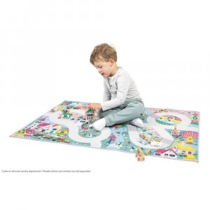 Tapis de jeu avec circuit cross roads Janod