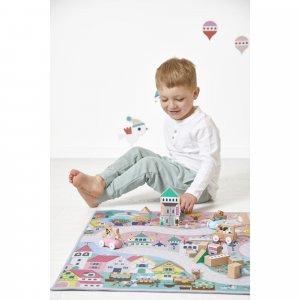 Tapis de jeu avec circuit cross roads Janod