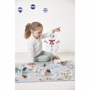 Tapis de jeu avec circuit cross roads la vallée blanche Janod