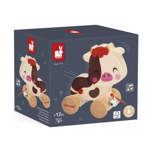 Jouet à tirer en bois vache Janod