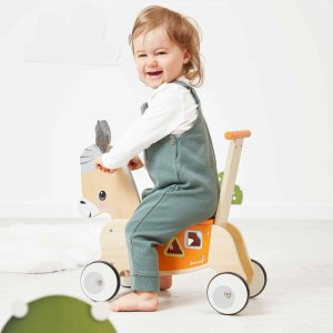 Porteur en bois âne Janod