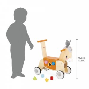 Porteur en bois âne Janod