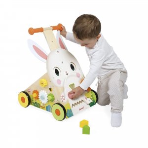 Chariot de marche multi-activités lapin Janod