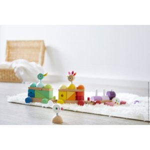 Train géant à tirer en bois zigolos Janod