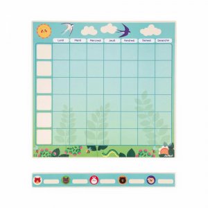 Tableau organisation emploi du temps pour enfant Janod