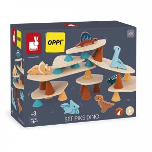 Jeu d'équilibre en bois pour enfant piks dino Janod