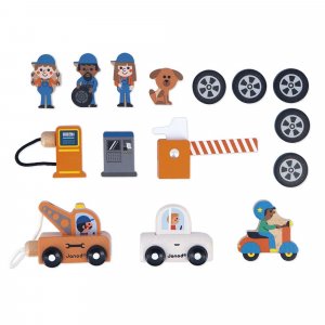 Garage en bois pour enfant cross roads Janod
