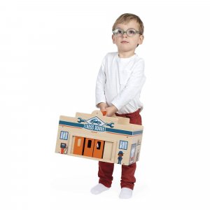 Garage en bois pour enfant cross roads Janod