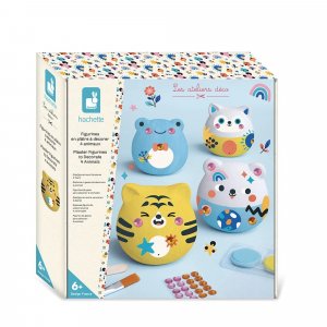 Kit créatif 4 animaux en plâtre à décorer Janod