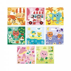 Coffret créatif pour enfant feutrine et feutre magique les couleurs Janod