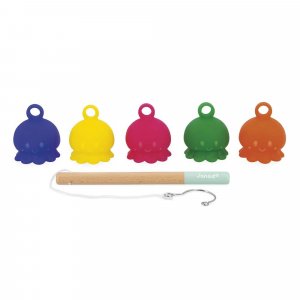 Jouet de bain jeu de pêche à la ligne poulpes Janod