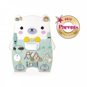 Panneau d'activités en bois busy board ourson pure Janod