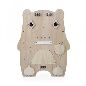 Panneau d'activités en bois busy board ourson pure Janod