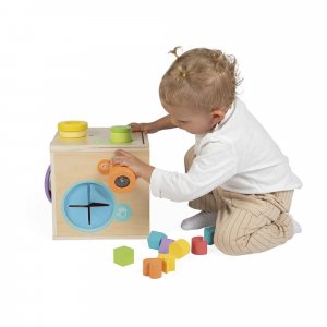 Cube d'activités boîte sensorielle pour enfant Janod