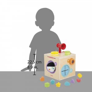 Cube d'activités boîte sensorielle pour enfant Janod