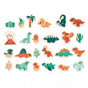 Lot de 24 magnets dino Janod