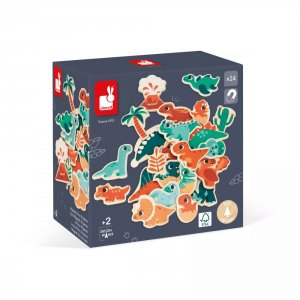 Lot de 24 magnets dino Janod