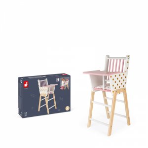 Chaise haute poupée candy chic Janod