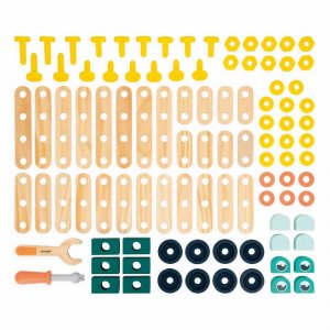 Jeu de construction pour enfant baril brico'kids 100 pièces Janod
