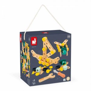 Jeu de construction pour enfant baril brico'kids 100 pièces Janod