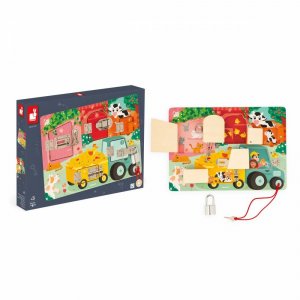 Planche à cadenas pour enfant la ferme Janod