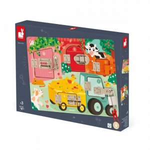 Planche à cadenas pour enfant la ferme Janod