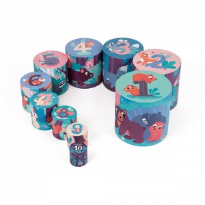 Pyramide ronde les animaux de la forêt Janod