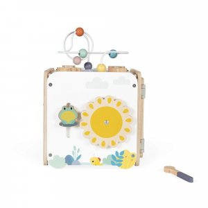 Maxi cube d'activités en bois pour enfant pure Janod