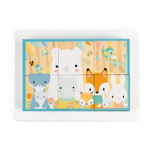 Lot de 6 cubes en bois Janod