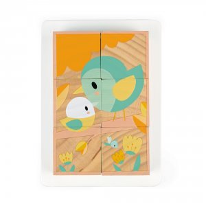 Lot de 6 cubes en bois Janod