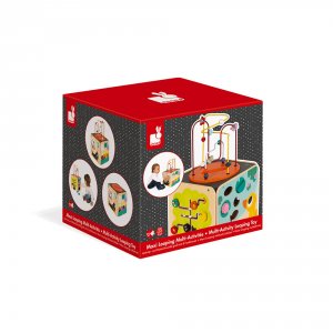 Cube d'activités géant en bois maxi looping Janod